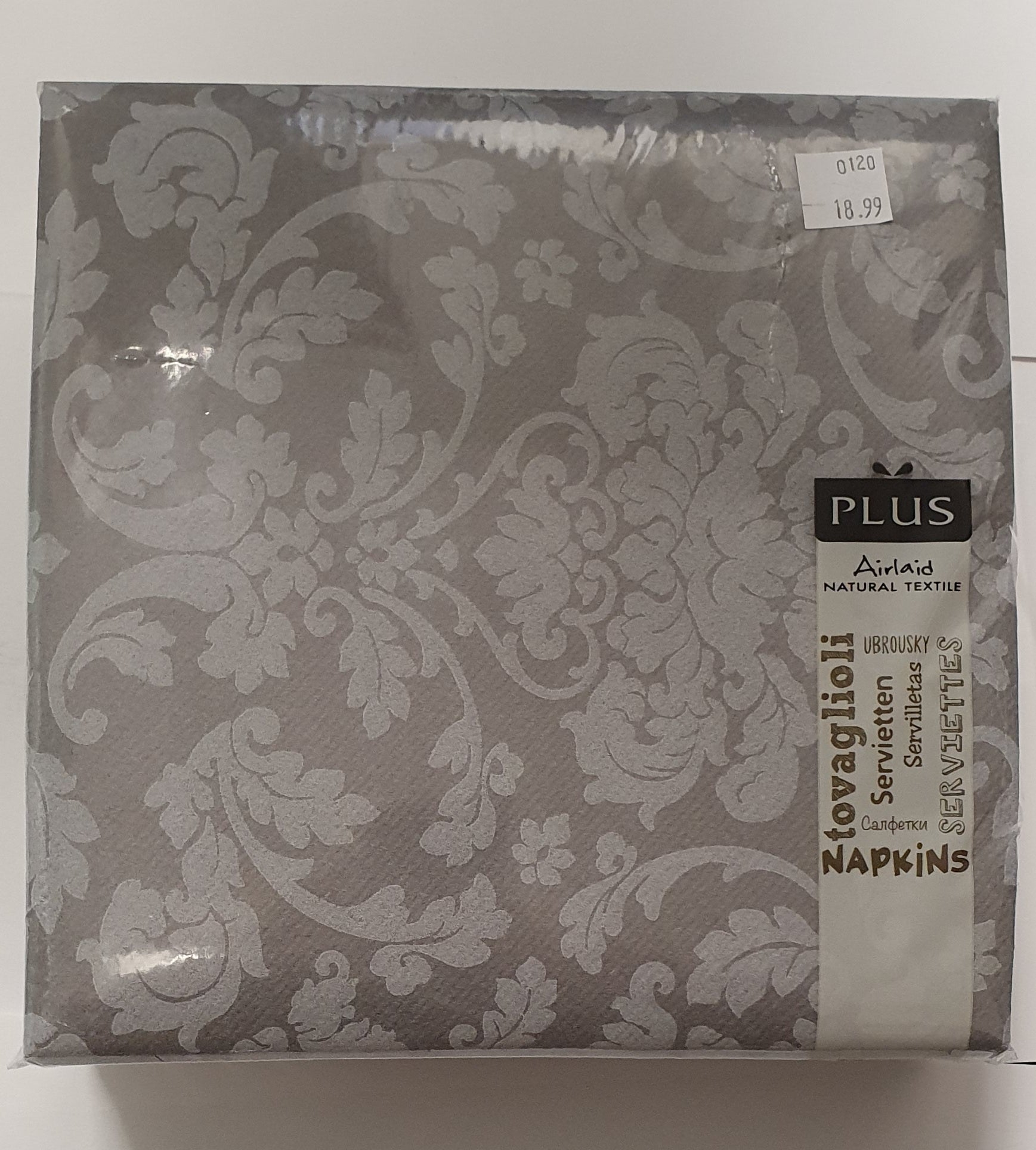 victoria grigio napkins 50 pkg