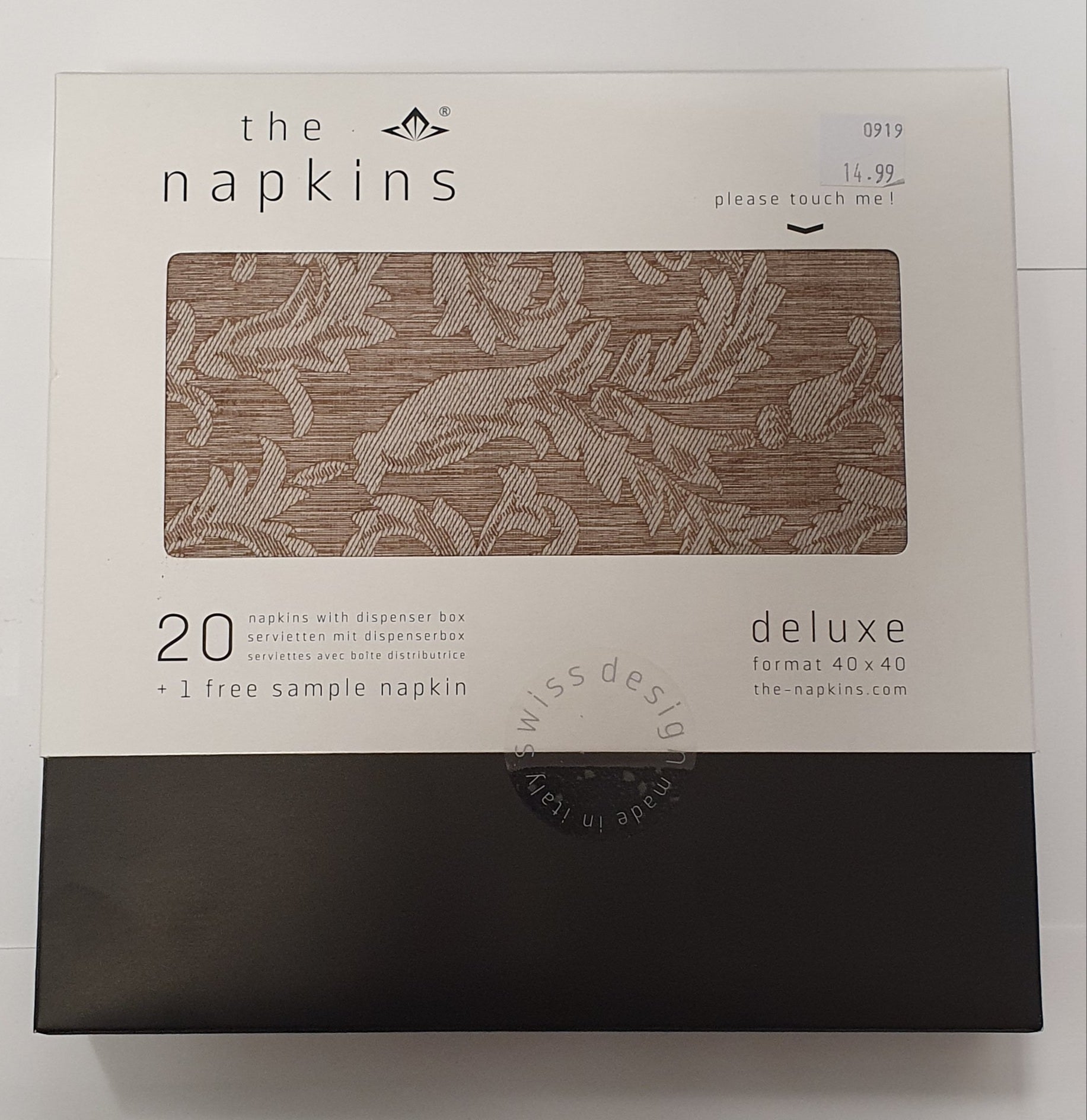 the napkins Cocoa Floral Luncheon Napkins 20ct