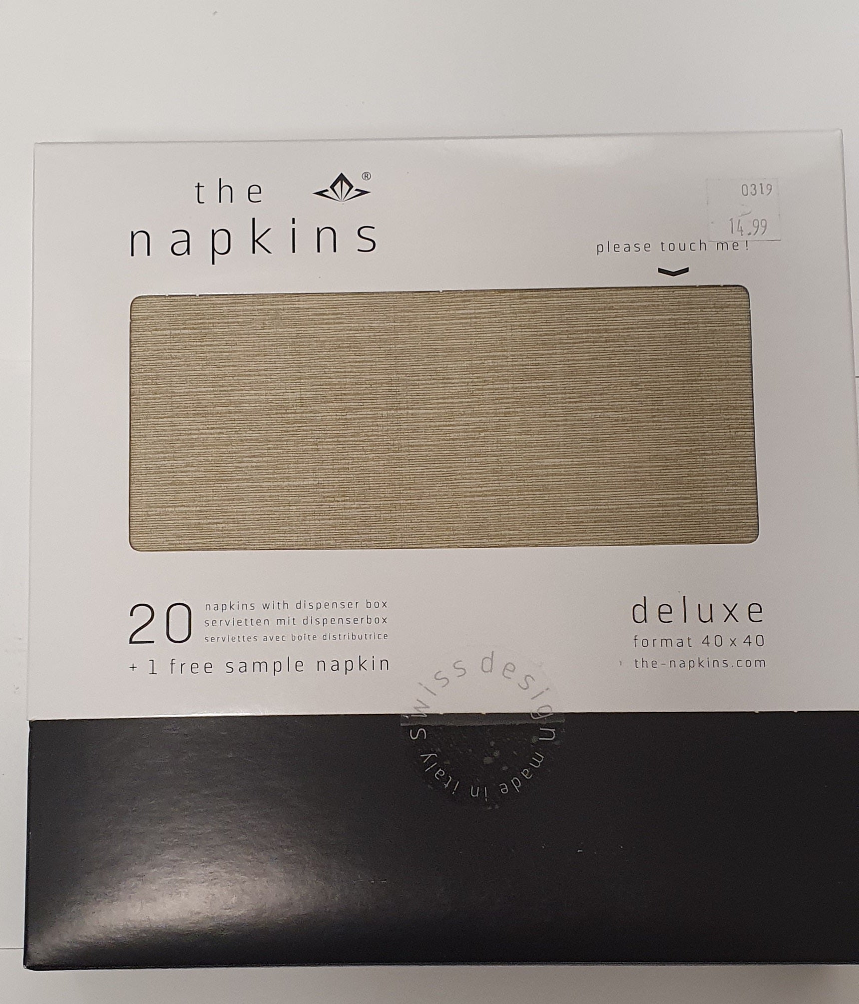 the napkins Taupe Deluxe Luncheon Napkins 20ct