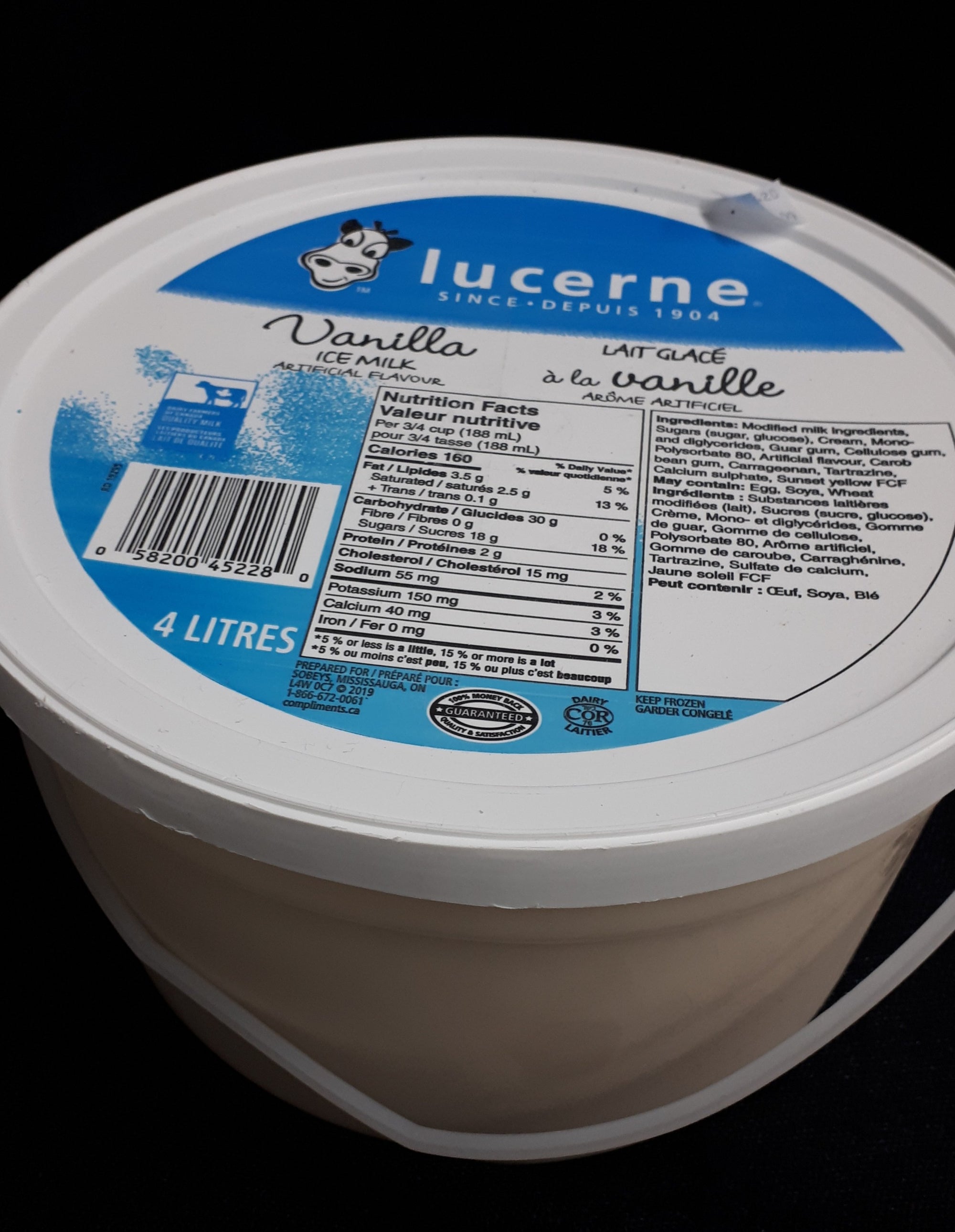 Lucerne Vanilla Ice Cream 4L