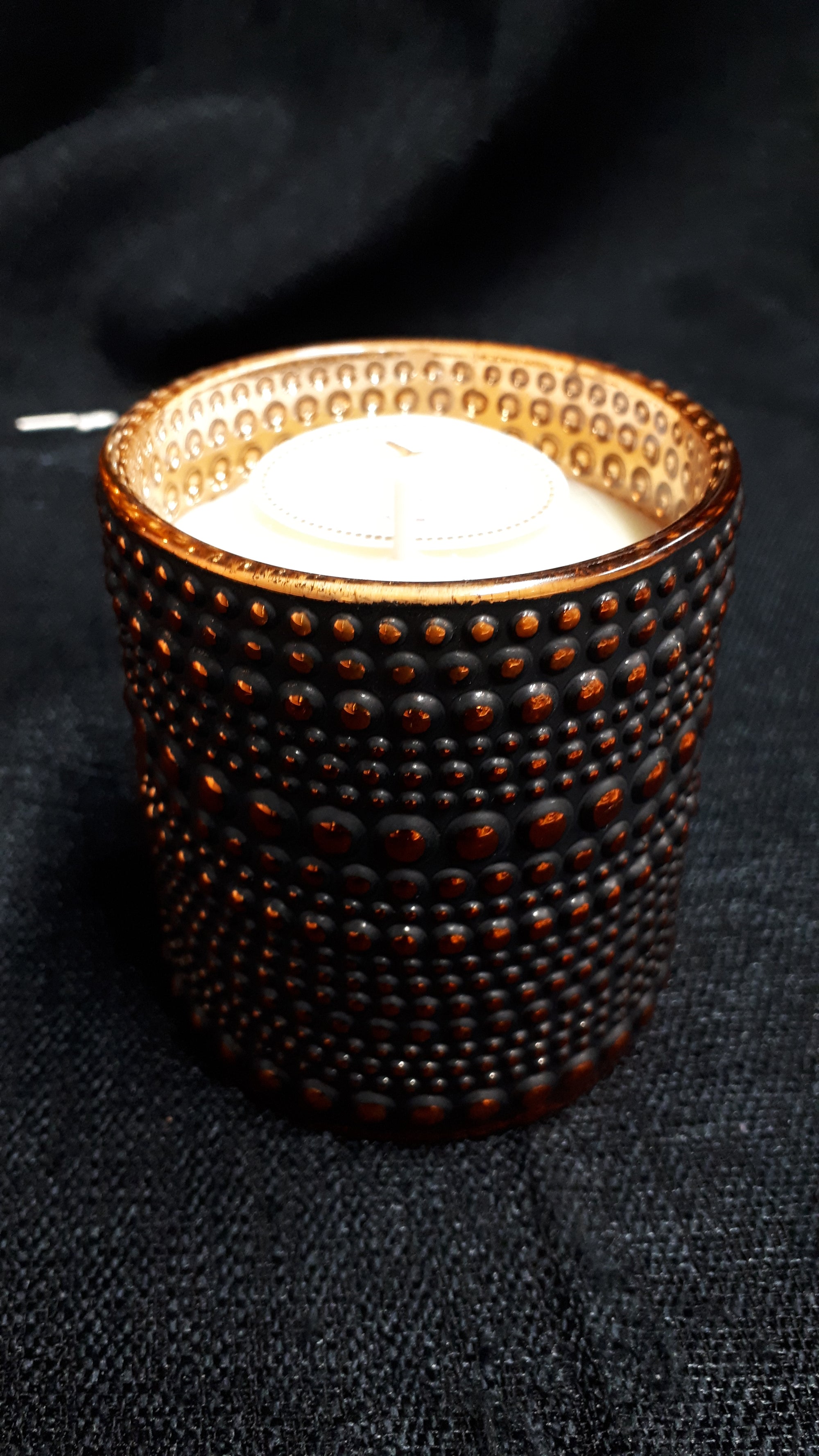 Rama Soy Candles Copper/Black small Horizontal dots RC120