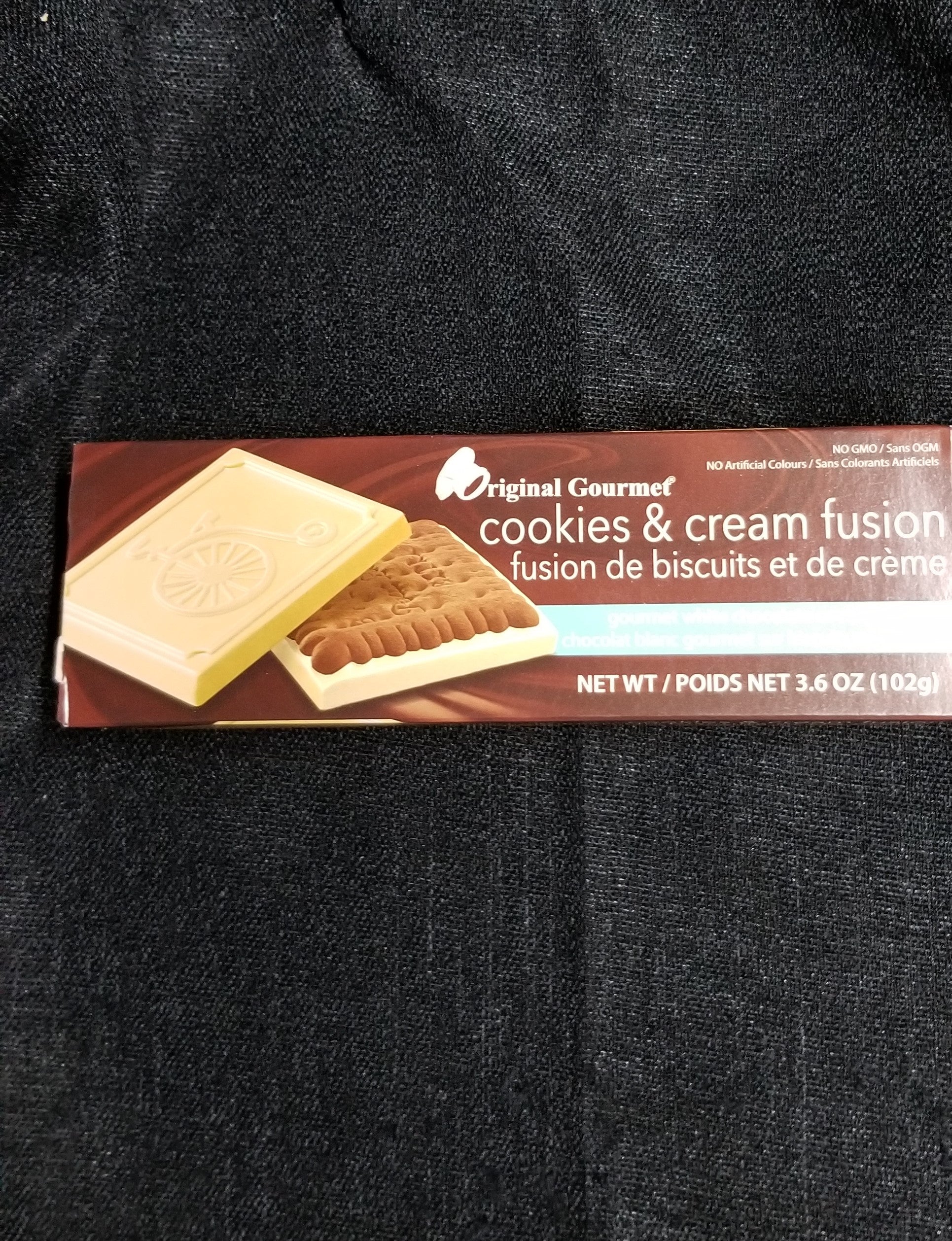 Original Gourmet Cookies & Cream Fusion White Chocolate Biscuits 3.6oz