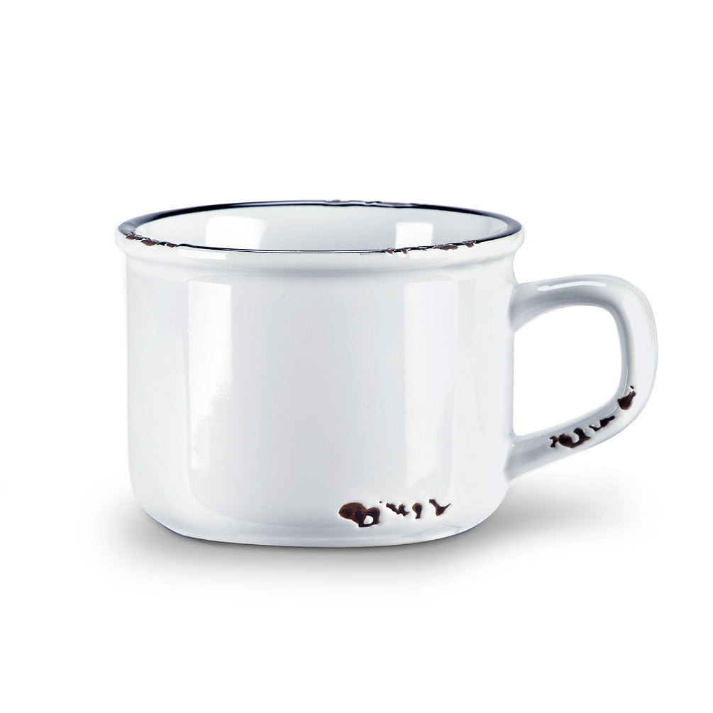 Enamel Look Cappuccino Cup 8oz