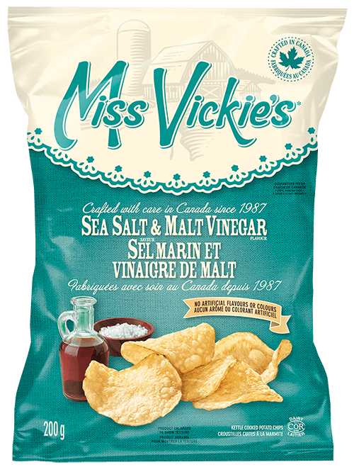 Miss Vickie's Sea Salt & Malt Vinegar Kettle Cooked Potato Chips 572g