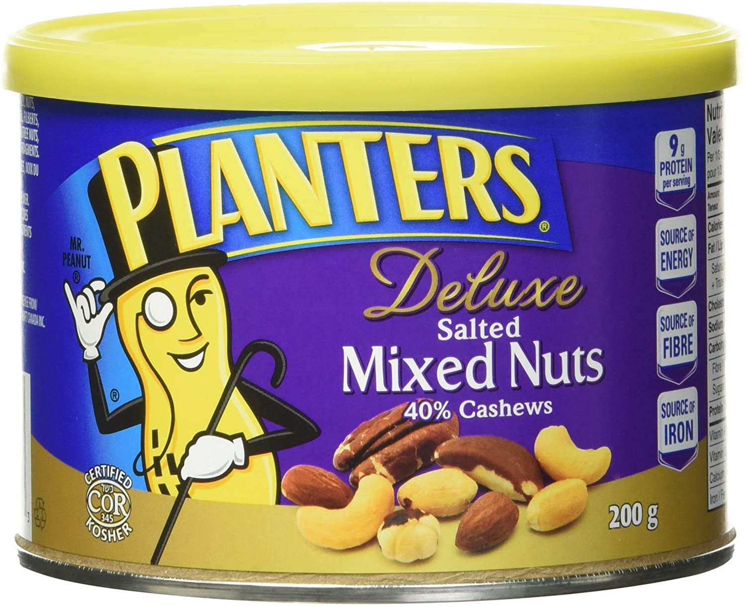 Planters Deluxe 40% Cashews Salted Mixed Nuts 200g