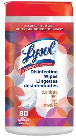 Lysol Disinfecting wipes Sun Kissed Linen 80