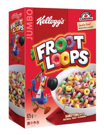 Kellogg's Jumbo Froot Loops Cereal 825G