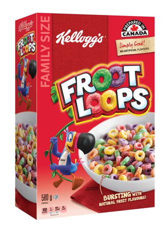 Kellogg's  Froot Loops Family Size Cereal 480g