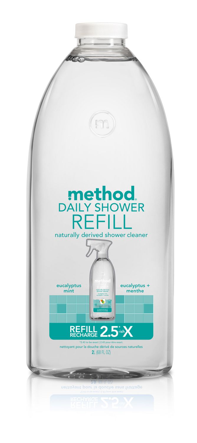 Method Daily Eucalyptus Mint Shower Spray Cleaner Refill 2L