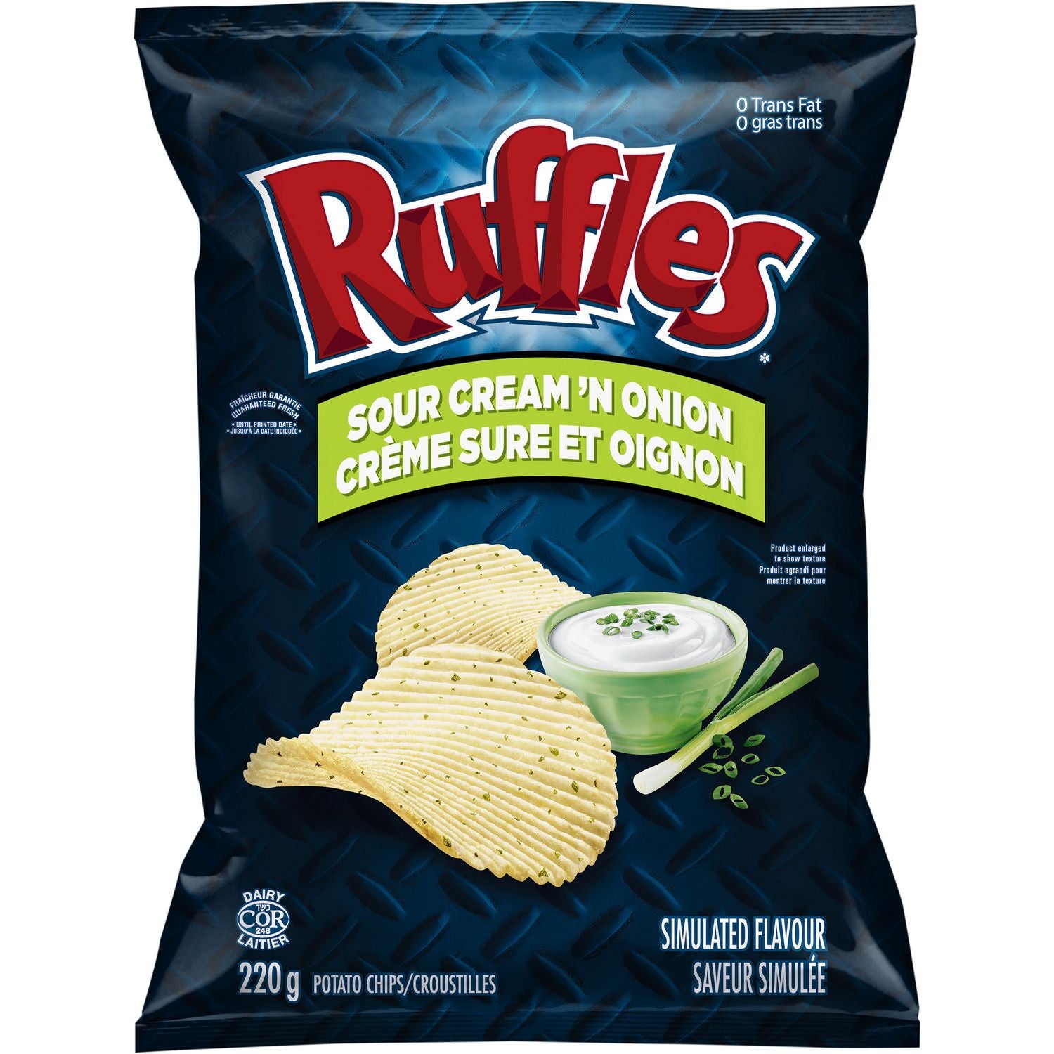 Ruffles Sour Cream 'N Onion 200g