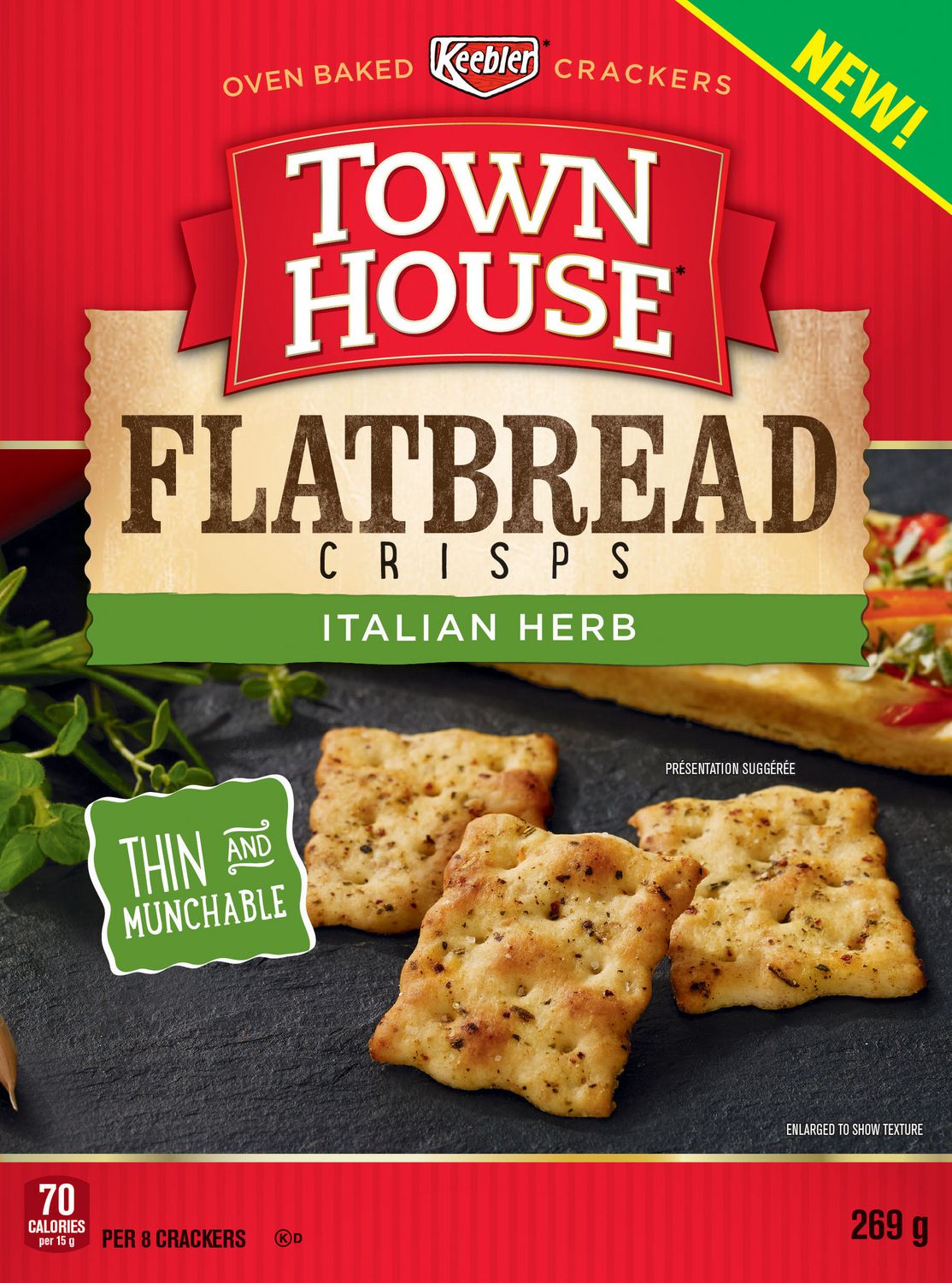 Town House Flatbread Italian Herb Cracker 269g