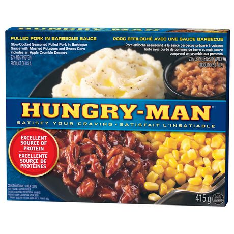 Hungry- Man Pulled Pork In Barbecue Sauce Dinner 415g