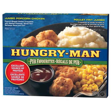 Hungry Man Dinner-Jumbo Popcorn Chicken