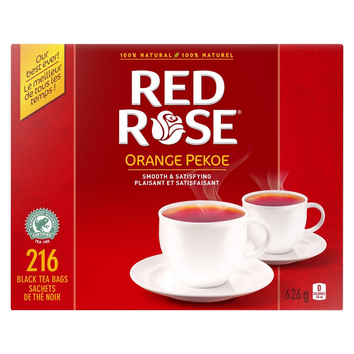 Red Rose Orange Pekoe Black Tea Bags 418G