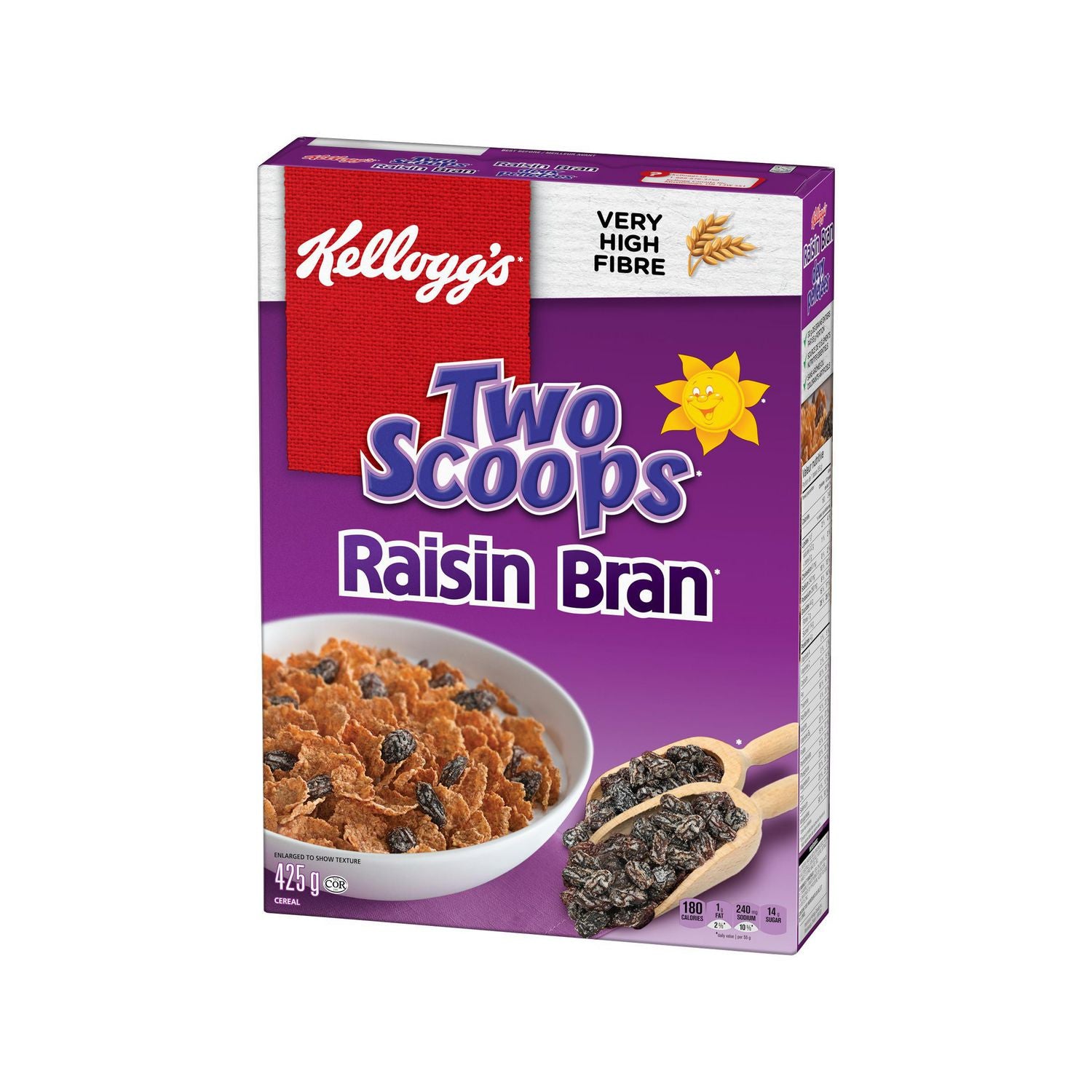 Kellogg`s Two Scoop Raisin Bran Cereal  425g