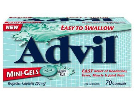 Advil Mini Gels 200mg Ibuprofen Capsules 70ct