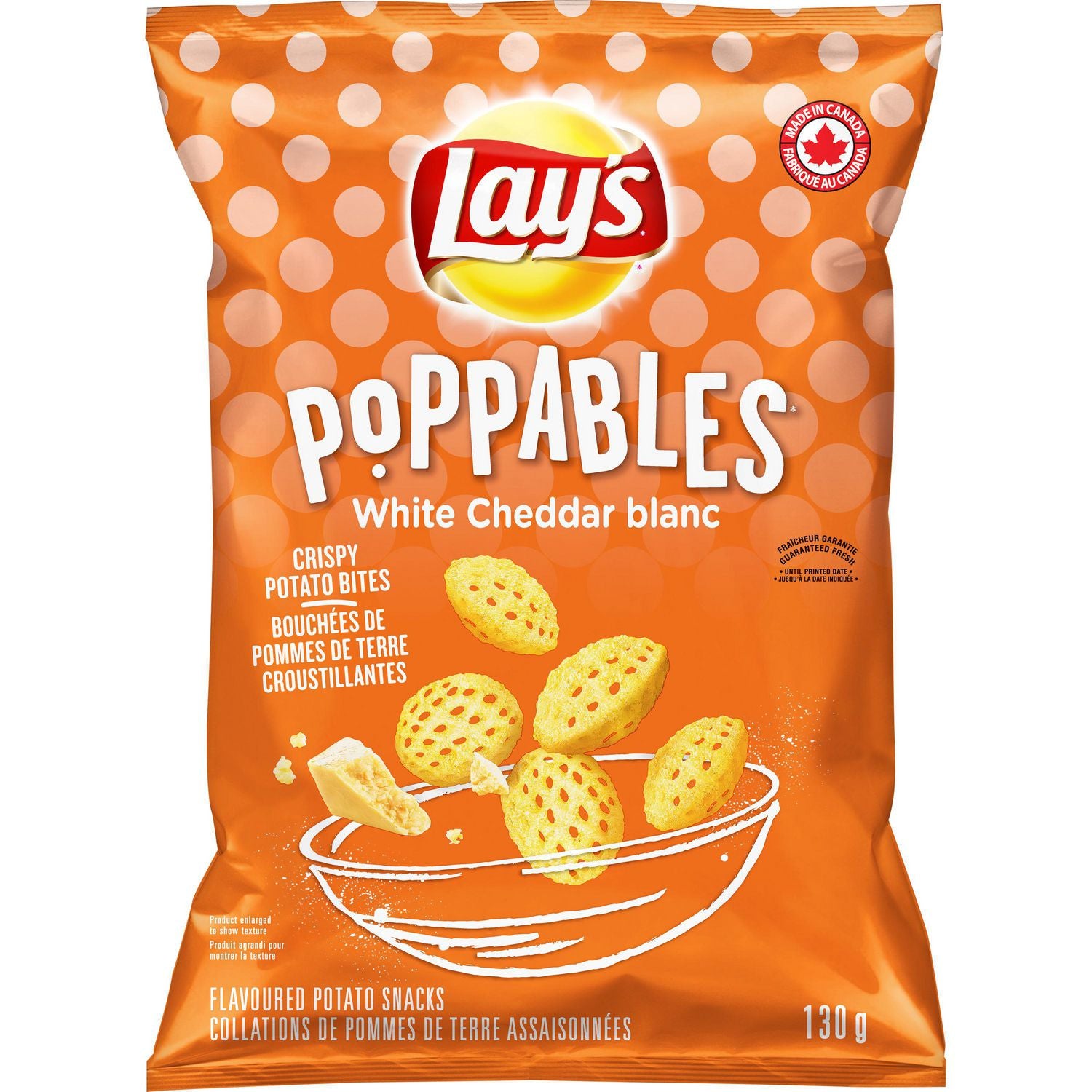 Lays Poppables White Cheddar Crispy Potato Bites 130g