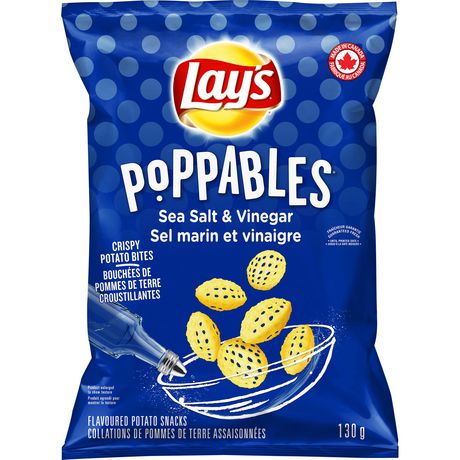 Poppables Sea Salt  Flavored Potato Snacks 130g