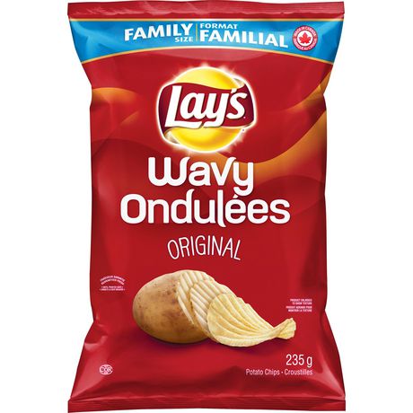 Lay`s Wavy Original Potato Chips  235 grams