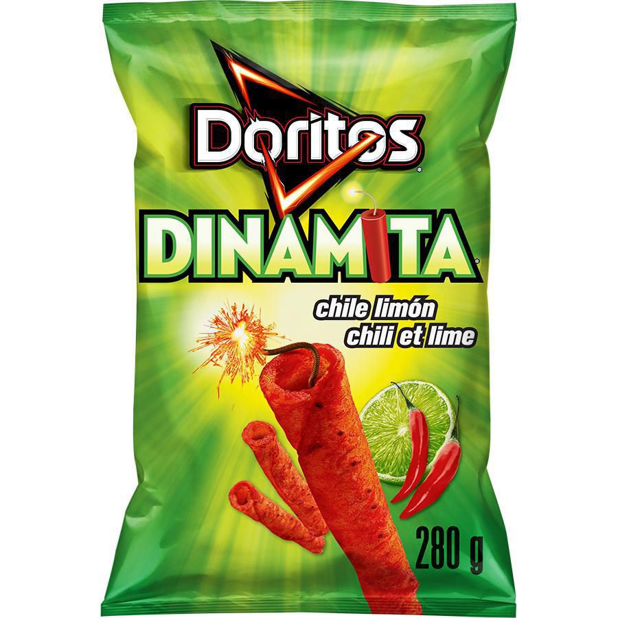 Doritos Dinamita Chile Limon Rolled Tortilla Chips 280g