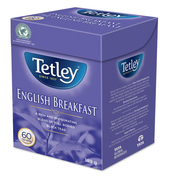 Tetley English Breakfast Tea Bags 60ct