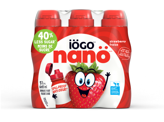 Iogo Nano Strawberry Drinkable Yogurt 6 x 93ml