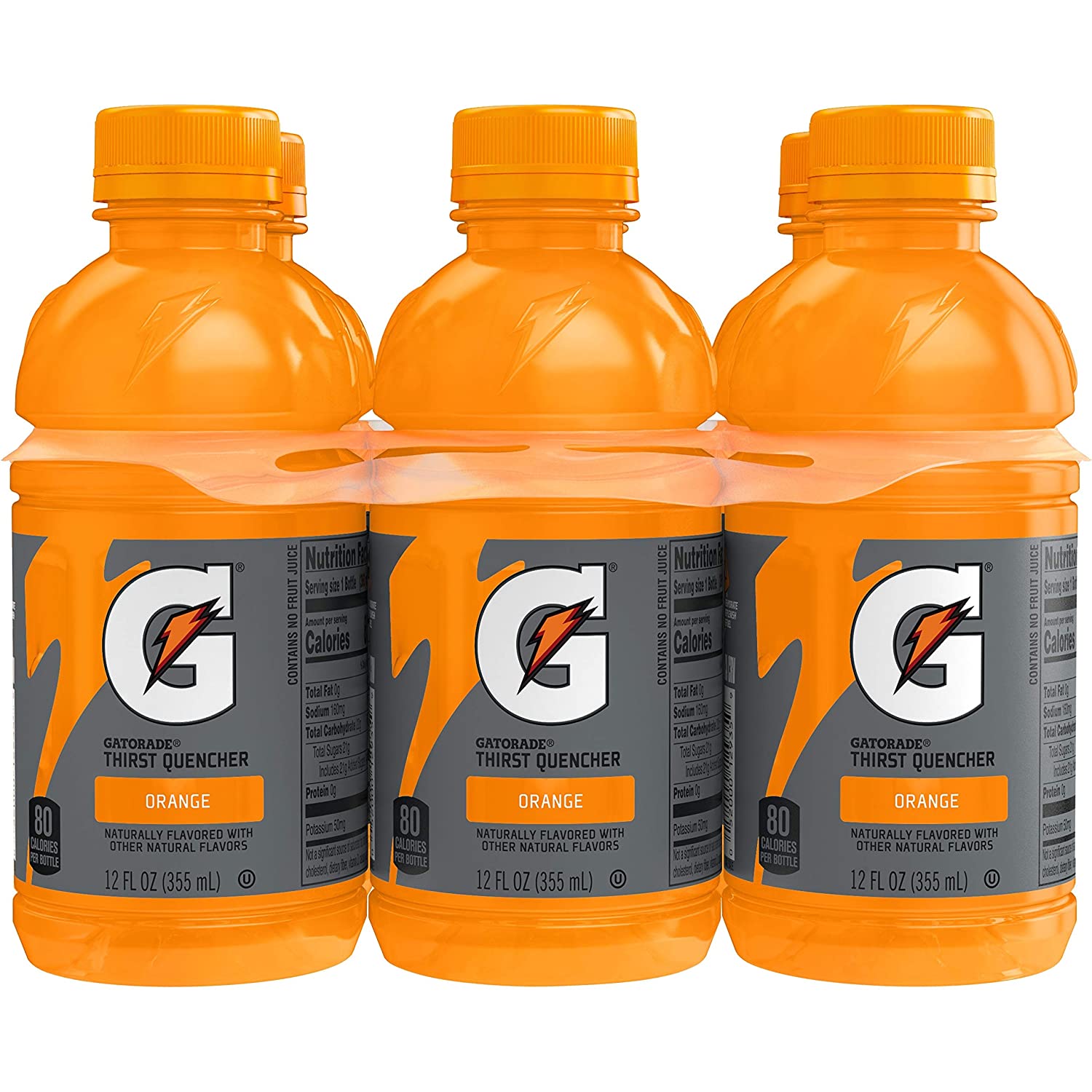 Gatorade Orange  Flavor Thirst Quencher Drink  6 x 591ml