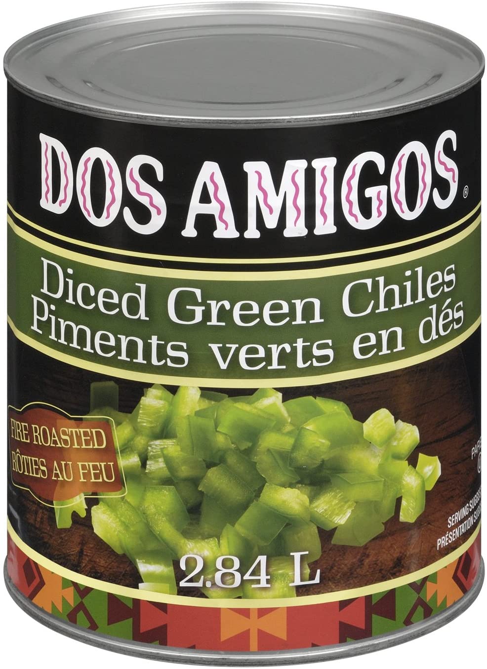 Dos Amigos Fire Roasted  Diced Green Chiles 114ml