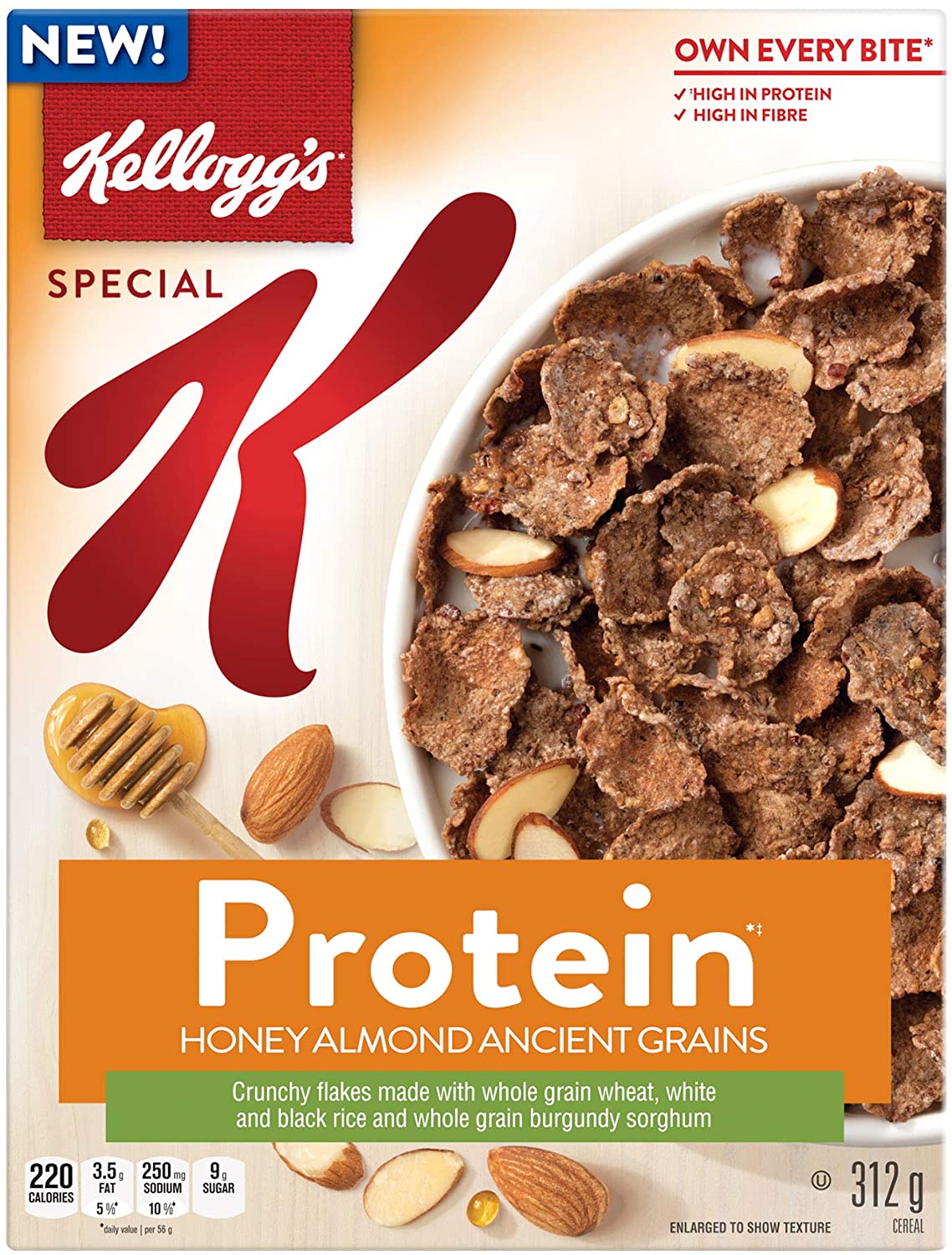 Special K Protein Honey Almond Ancient Grains 312g - Kelloggs