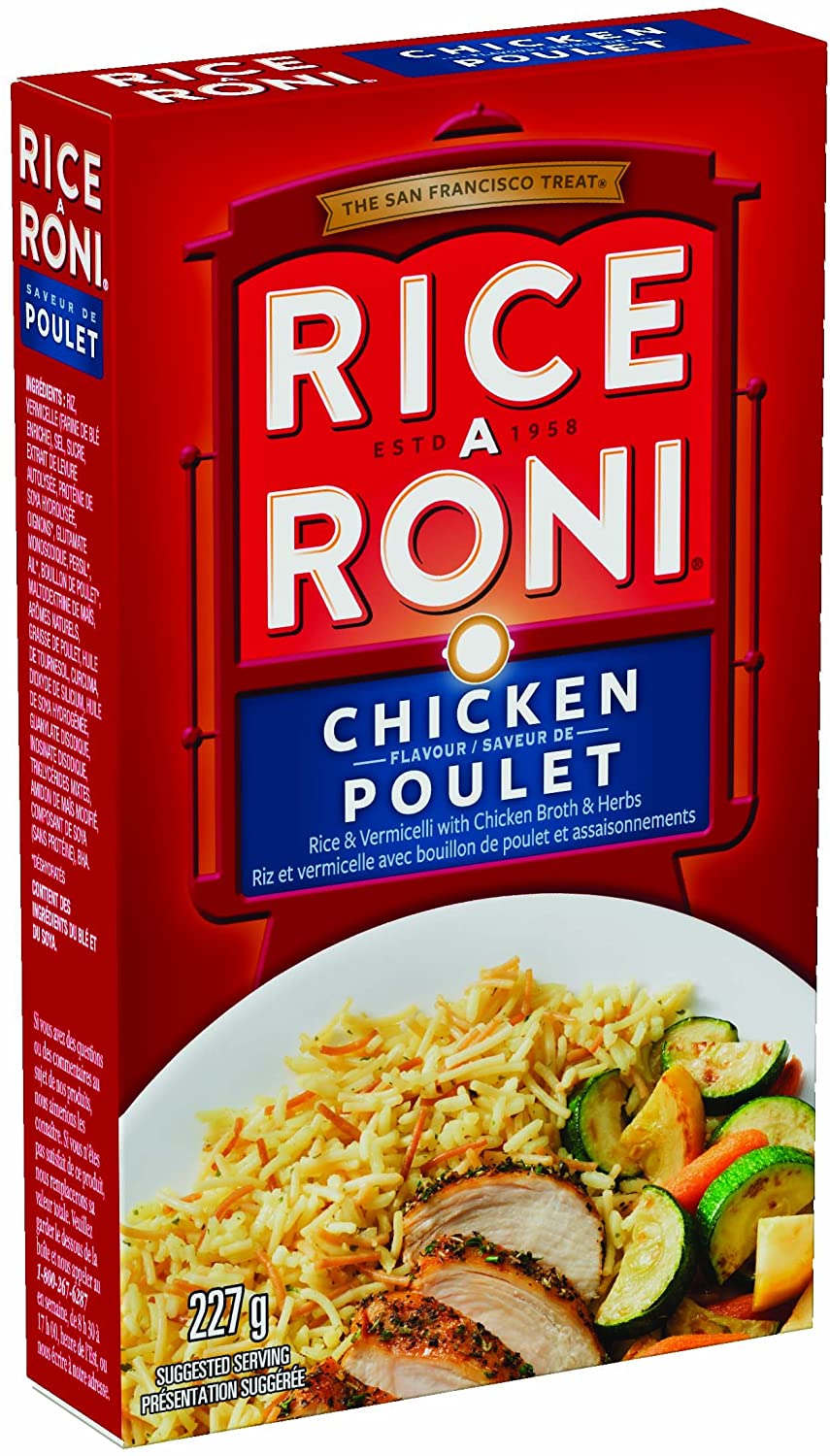 Rice A Roni Chicken Flavor Rice & Vermicelli 227g