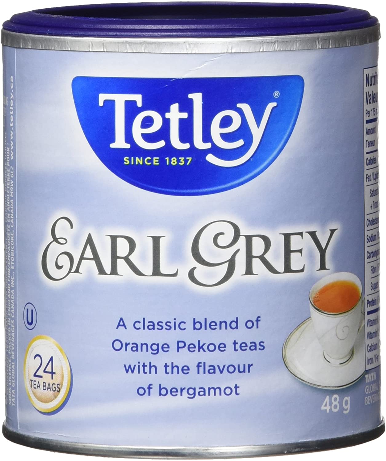 Tetley Earl Grey Tea 48g