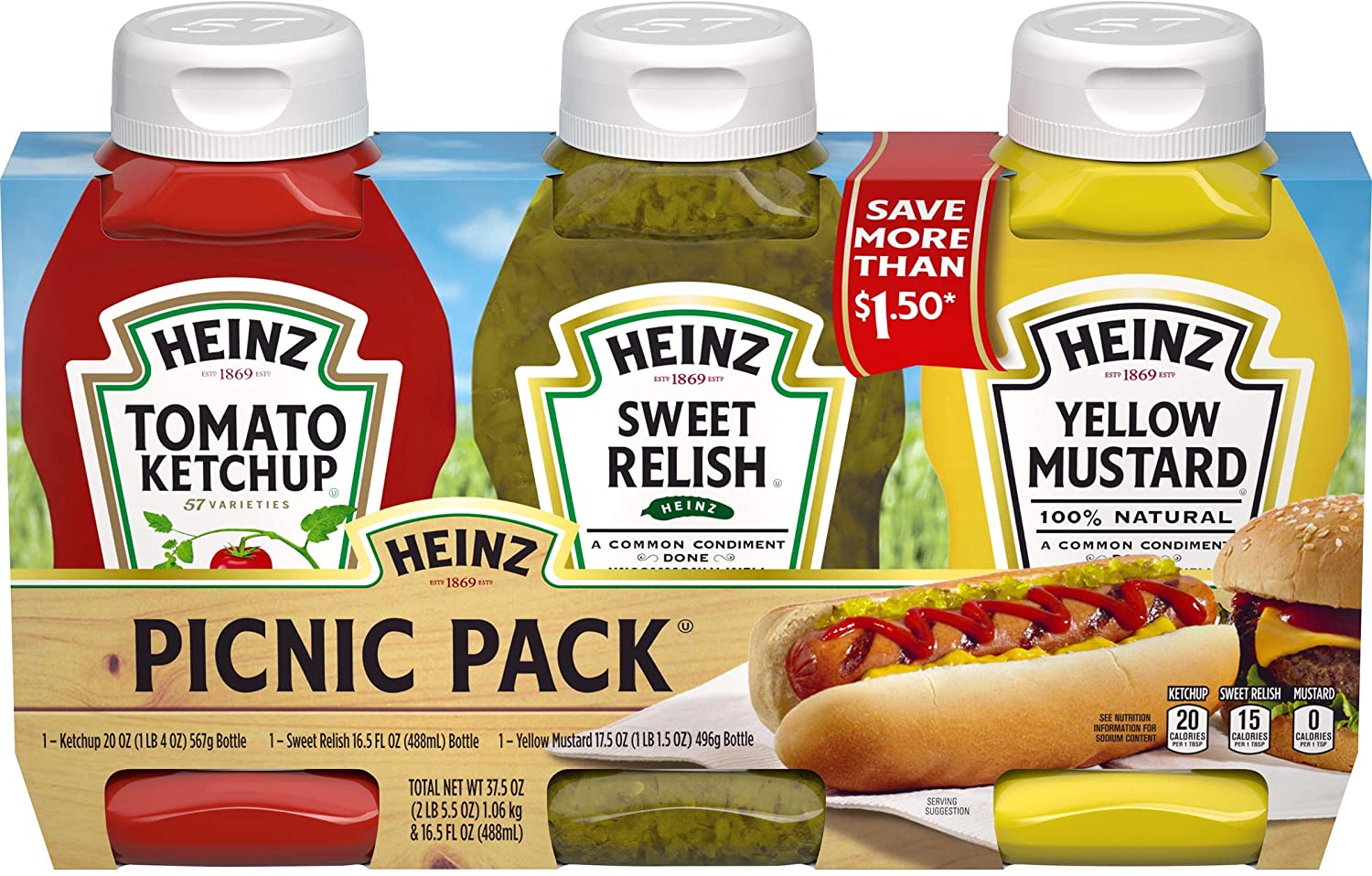 Heinz Picnic Pack 3ct