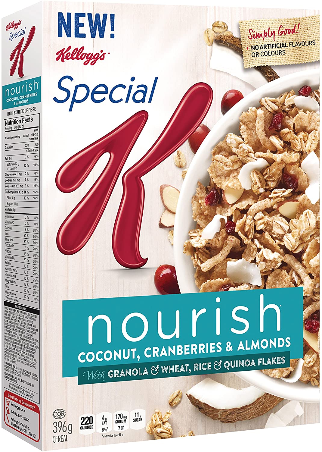 Special K Nourish Coconut, Cranberries & Almonds Kellogg's 396g