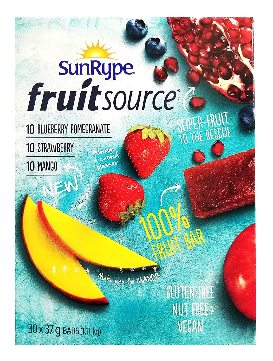 Sun Rype Fruit Source Fruit Bars 30  x 37g