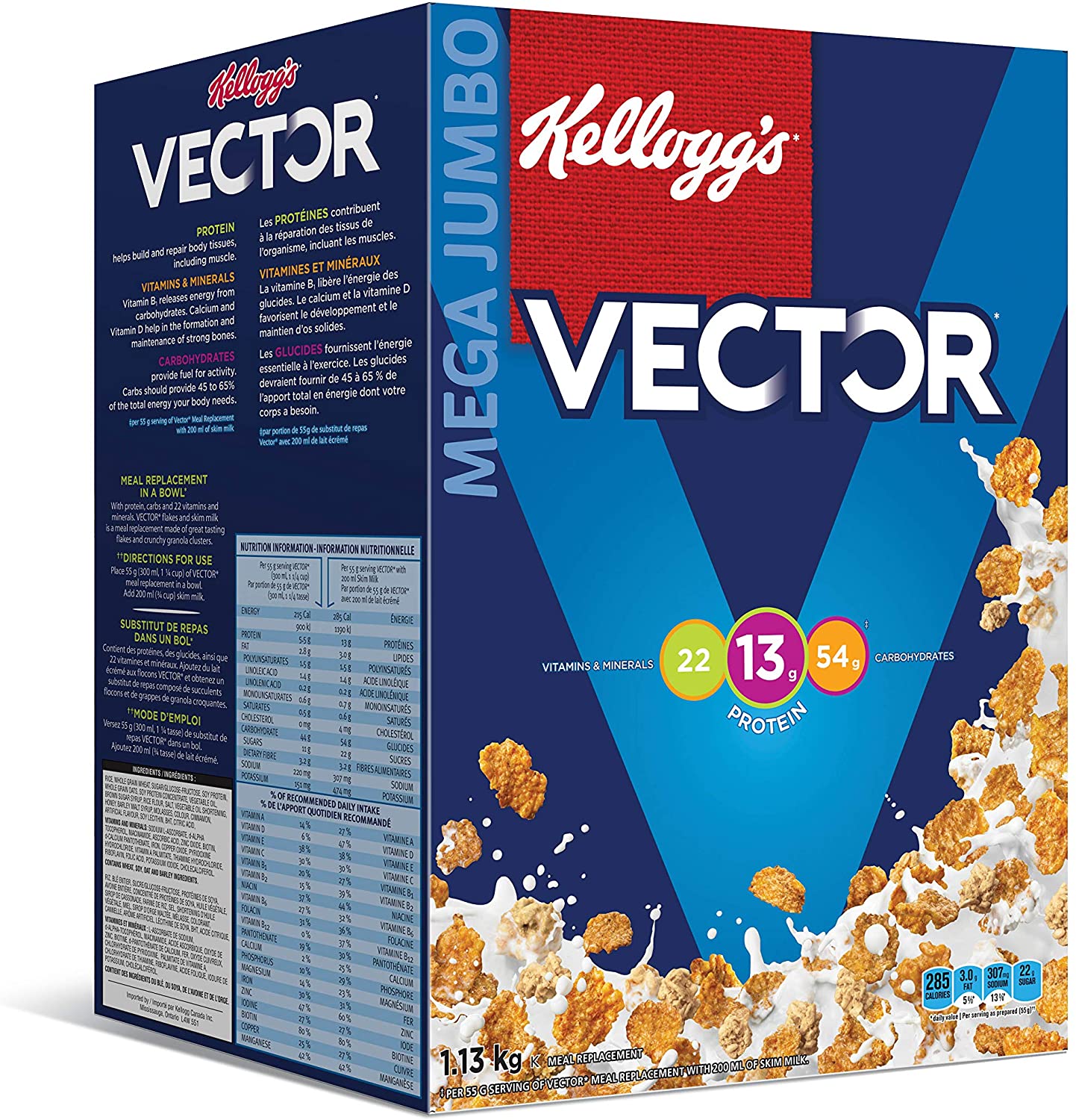 Kellogg's Vector Jumbo Cereal 1.13kg