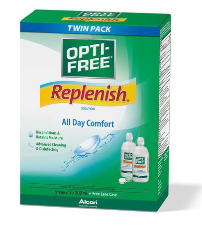 Opti- Free Replenish Contact Lens Solution 2 x 414ml