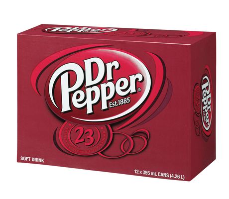 Dr. Pepper Soft Drink  12 x 355ml