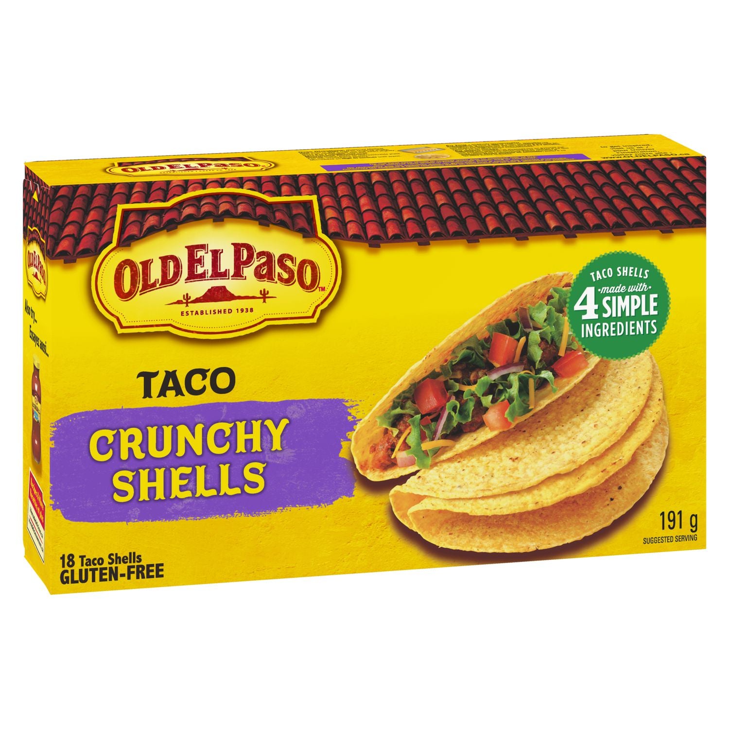 Old El Paso Taco  Crunchy Shells 18ct x 191g