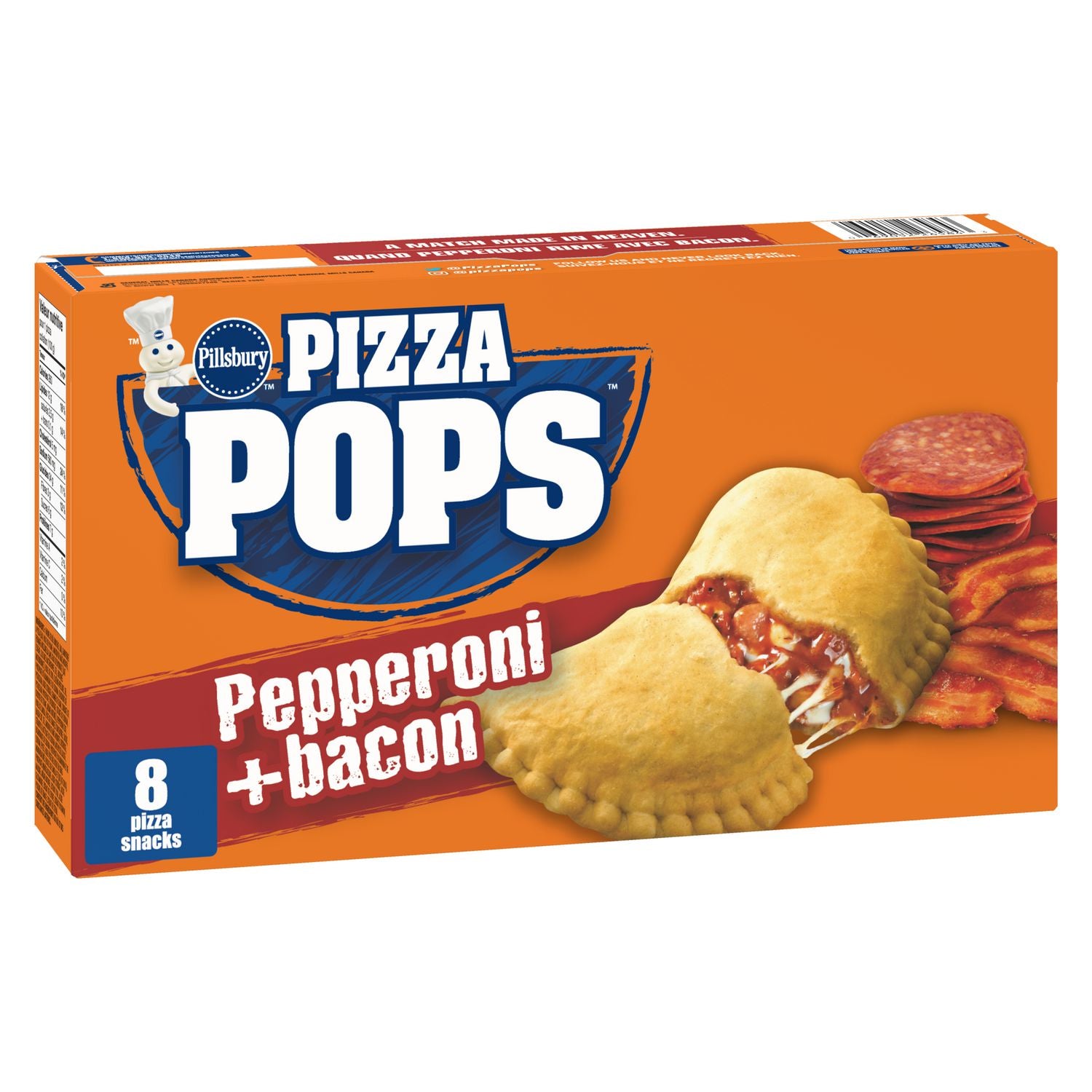 Pillsbury Pepperoni & Bacon Pizza Pops 800g