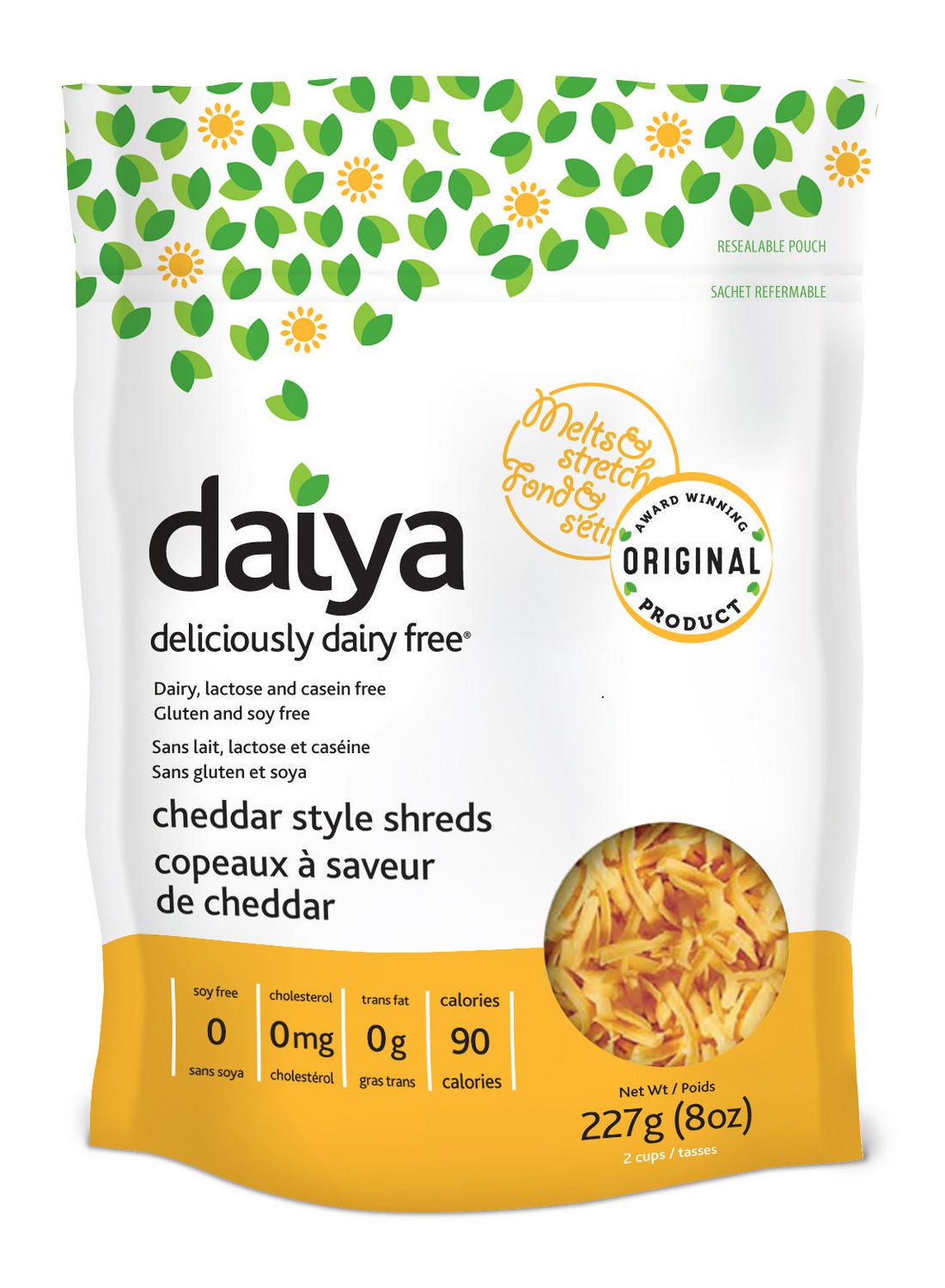 daiya cheese cheddar style 227 g