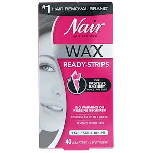 Nair Hair Remover 40 Wax Strips & 4 Finishing Wipes