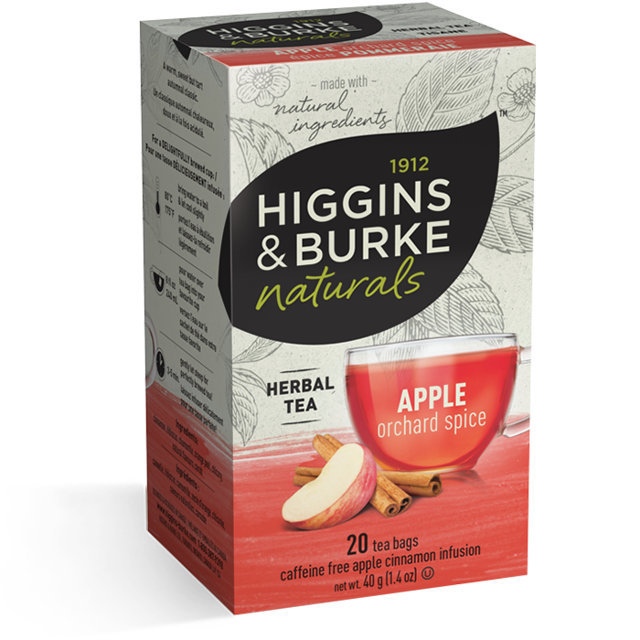 HIggins & Burke naturals Apple Orchard Spice Caffeine Free Herbal Tea Bags 20ct