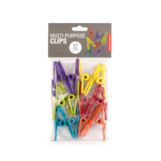 Kikkerland Multi Purpose Clips 12pk