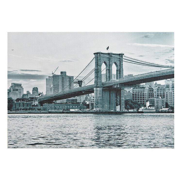 Brooklyn Bridge Vinyl Placemat Grey