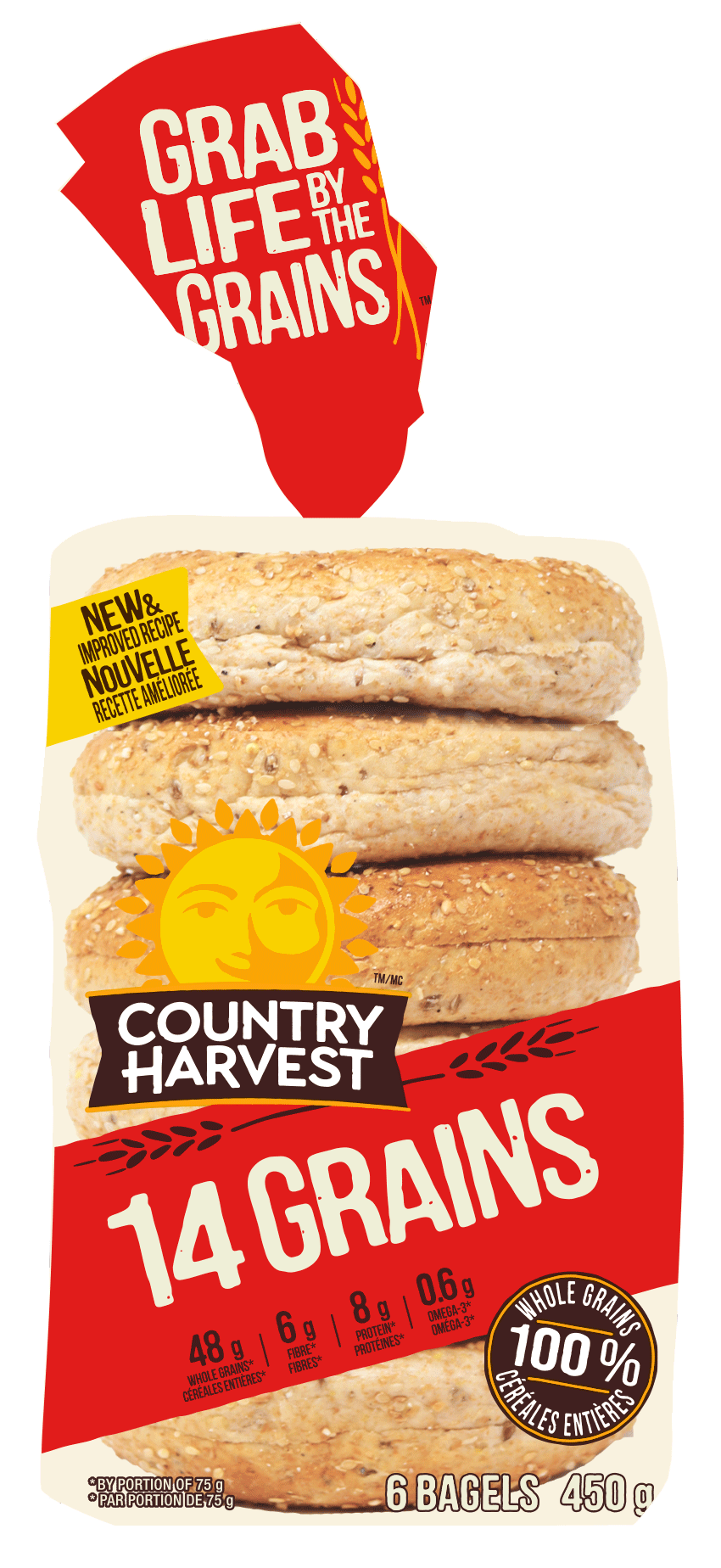 Country Harvest 14 Grains Bagel  450g