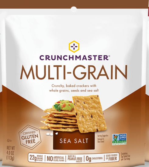 Multi Grain Crackers Sea Salt - Crunchmaster 128g