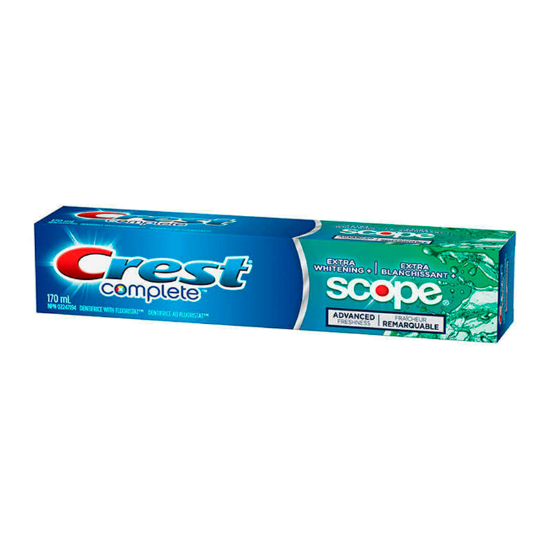 Crest Complete Extra Whitening + Active Foam Scope Toothpaste 170ml