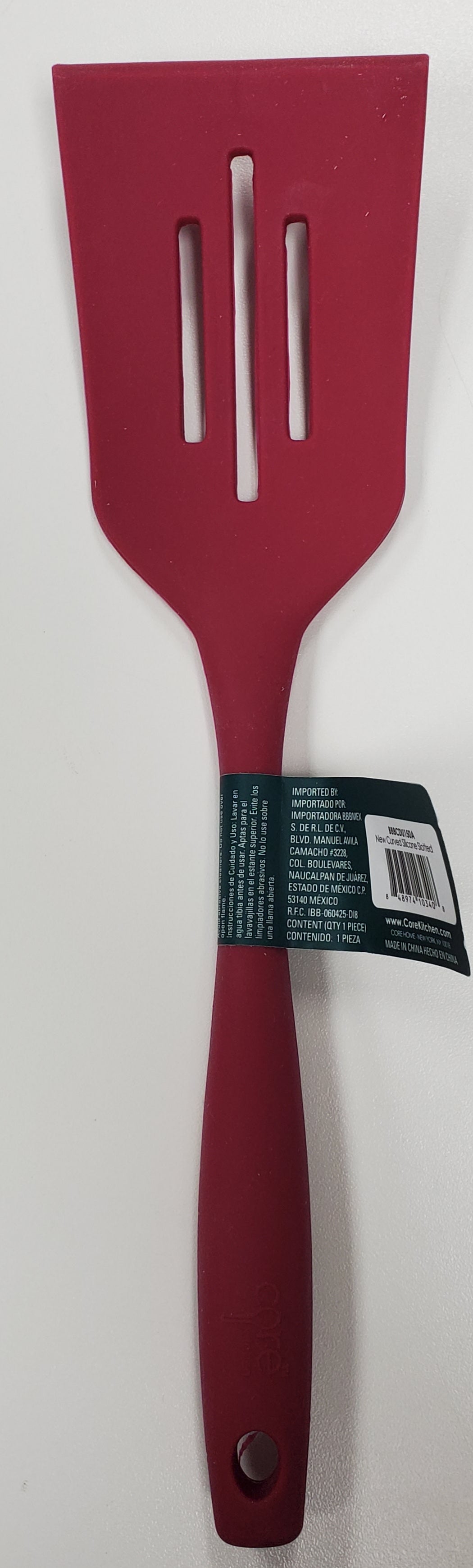 Core Kitchen Curved Silicone Slotted Turner