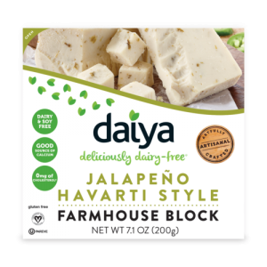 Daiya Dairy Free Jalapeno Flavor Havarti Cheese 200g