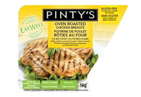 Pinty's Oven Roasted Chicken Breasts 1kg